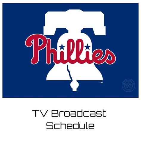 Philadelphia phillies tv schedule - Phillies Single Game Tickets. National Broadcast Schedule. SeatGeek. The Official Site of Major League Baseball. 